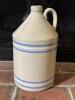 Stoneware Jug with Blue Bands 1 of 2