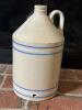 Stoneware Jug With Blue Stripe Decoration 2 of 2