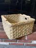 Woven Basket with Wooden Handles