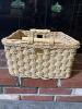 Woven Basket with Wooden Handles - 2