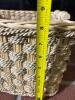Woven Basket with Wooden Handles - 6