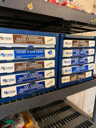 Midwest Fastener Corp. Industrial Parts Cabinet With Misc. Hardware