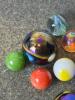 Assorted Glass Marbles with Iridescent and Swirl Patterns - 3