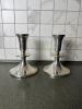Pair of Sterling Weighted Silver Candlesticks