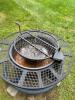 Outdoor Metal Fire Pit with Grate - 4