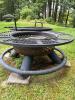 Outdoor Metal Fire Pit with Grate - 7
