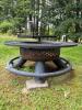 Outdoor Metal Fire Pit with Grate - 11