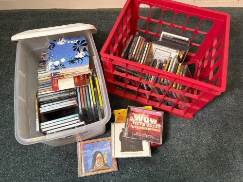 Assorted Music and Religious Audio CDs with Notebooks