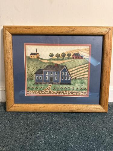 16"x13" Folk Art Framed Farmhouse Wall Art by Gary Wayne