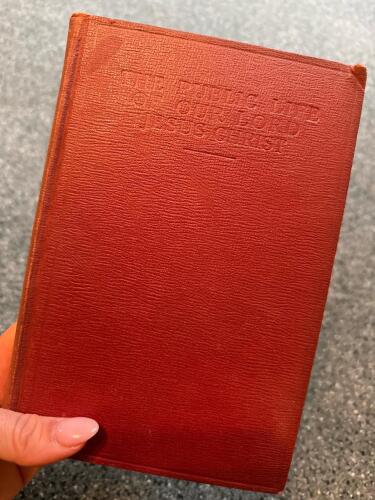 The Public Life of Our Lord Jesus Christ Red Hardcover Book