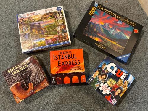 Assorted Mystery and Scenic Jigsaw Puzzles