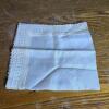 Embroidered Souvenir de France Handkerchief with Lace Trim - 2