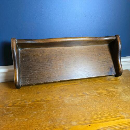 Vintage-Style Wooden Desk Letter Tray