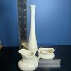 Lenox Ivory Porcelain Vase, Creamer, and Sugar Bowl - 3