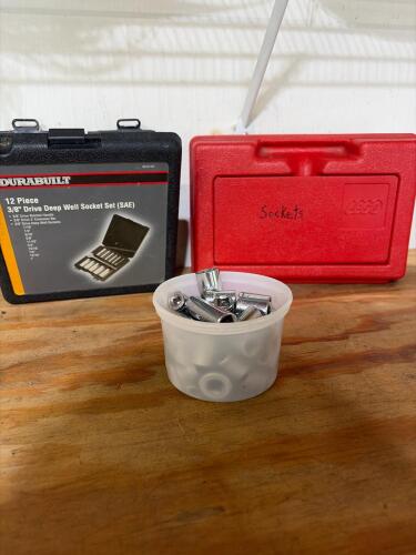 DuraBuilt 3/8" Drive Deep Well Socket Set and Additional Sockets