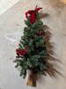 Decorative Artificial Pine Tree with Red Bows