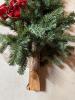 Decorative Artificial Pine Tree with Red Bows - 3