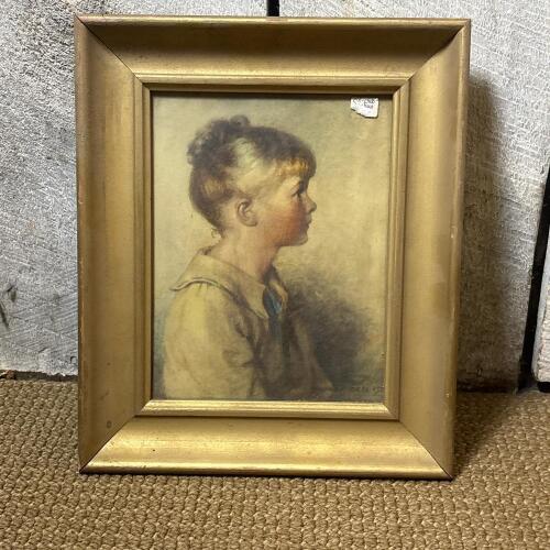 10" x12" Vintage Framed Portrait Print