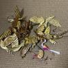 Assorted Bird Ornaments in Folk Art and Metallic Styles - 3