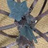 Metal Pumpkin-Shaped Decor with Leaf Accents - 2