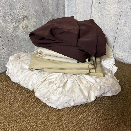 Assorted Fabric and Bed Skirts Lot