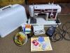 Necchi Sewing Machine with Case and Accessories