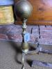 Brass Andirons with Ball Finials in Colonial Revival Style - 5