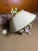 Floral Tole-Style Hanging Chandelier With Shade