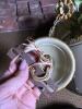 Floral Tole-Style Hanging Chandelier With Shade - 5
