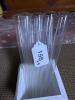 Glass Laboratory Test Tubes with White Wooden Holder - 6
