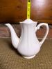 Federalist Ironstone White Coffee Pot with Lid - 5