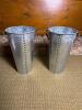Galvanized Metal Utility Pails with Handles