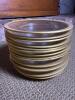 Glass Plates with Ornate Gold Embossed Trim - 5