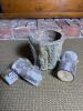Faux Tree Stump and Log Decor