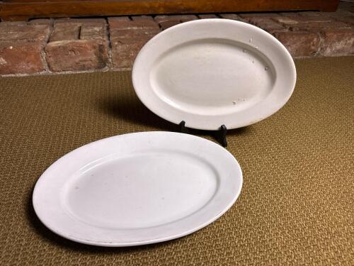 White Oval Ceramic Platters