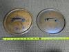 Pair of Antique-Style Brass Pot Lids with Iron Handles - 3