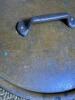Pair of Antique-Style Brass Pot Lids with Iron Handles - 5