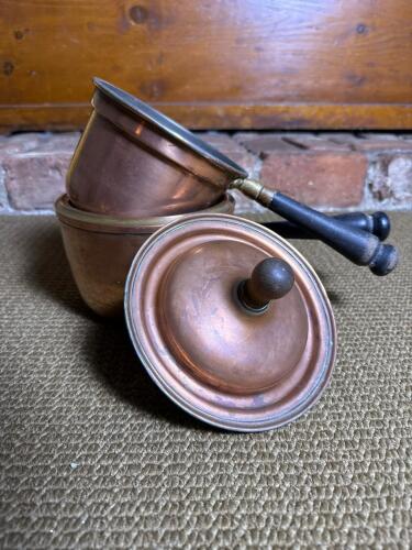 Copper Sauce Pans with Lids