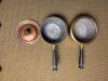 Copper Sauce Pans with Lids - 2