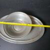 Woodbury Pewterers Bowl and Colonial Pewter Tray - 4