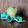Majolica-Style Ceramic Cornucopia with Fruit and Insects - 2