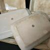 W&C Opaque China Rectangular Platters with Gilt Trim - 5