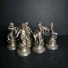 Cherub-Style Metal Figural Candle Holders