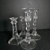Glass Candlesticks in Mixed Traditional Styles
