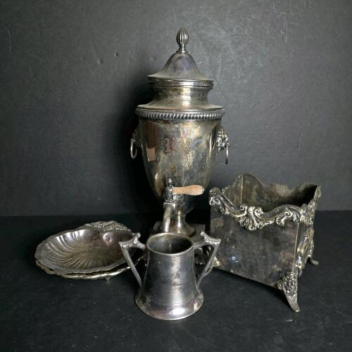 Assorted Silverplate Tableware in Victorian-Style