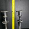 Pair of Silver-Plated Classical-Style Candlesticks - 2