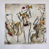 Abstract Musical Ensemble Painting in Cubist-Style - 2