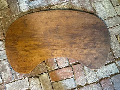 Wooden Kidney-Shaped Tabletop