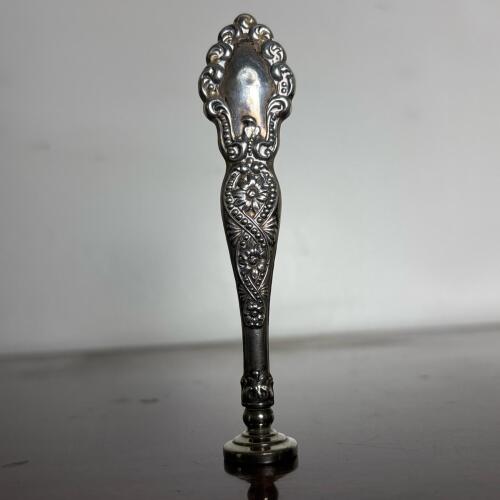Vintage Sterling Monogrammed Wax Seal Stamp