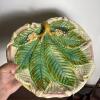 Majolica-Style Leaf and Botanical Motif Plates - 10